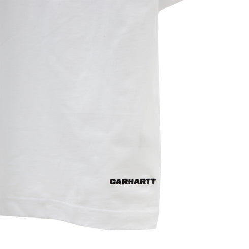 Carhartt WIP S/S Link Script T-Shirt White/Black I031373_00A_XX Degli Uberti